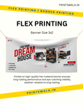 3x2 ft Star Flex Banner Printing – High Quality, Durable Flex