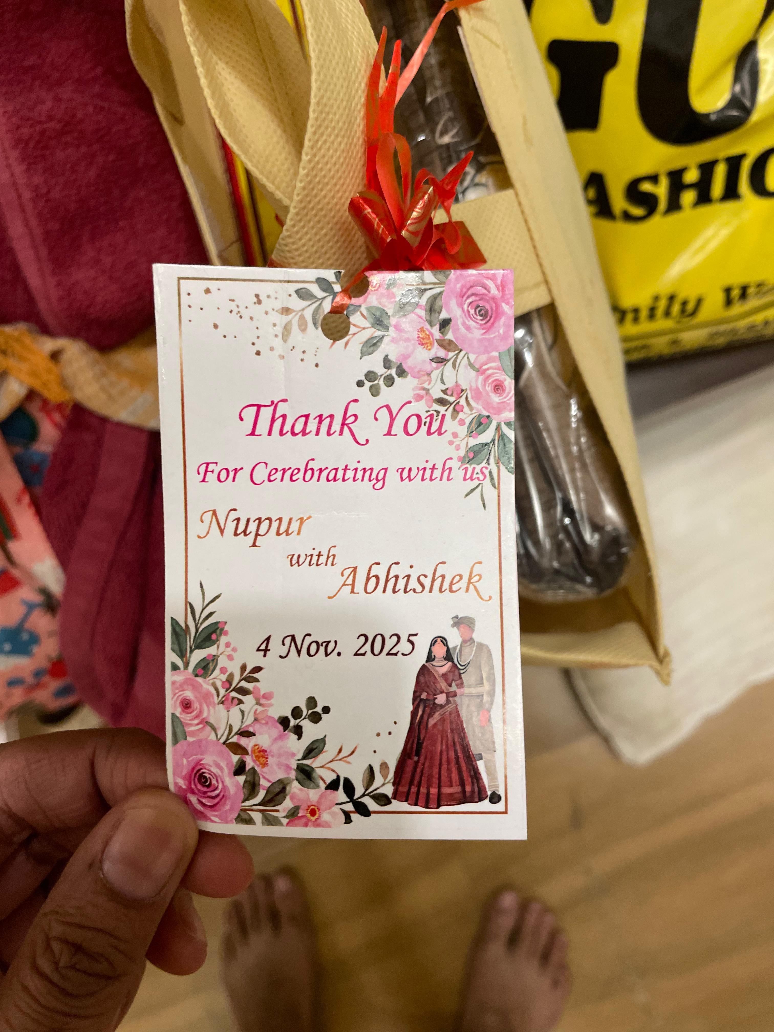 Wedding Gift Tags – Thank You Cards for Wedding & Return Gifts ✨