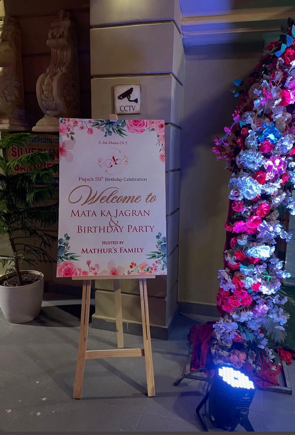 Welcome Board with Easel Stand | Event & Party Signage